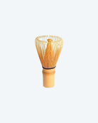 Hand-crafted bamboo chasen with 80 teeth for whisking matcha to a healthy foam.
